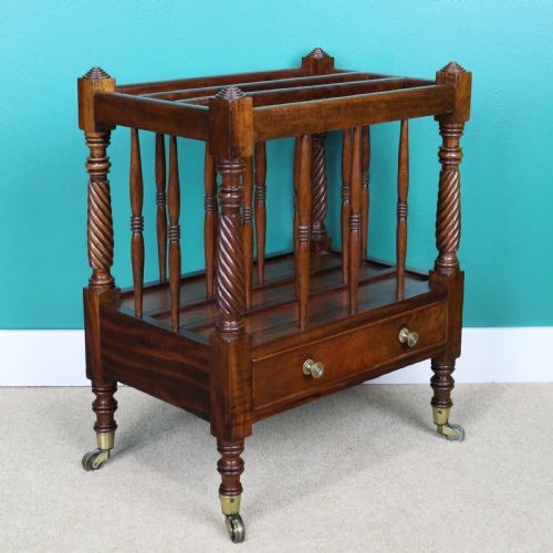 IRISH EARLY 19TH CENTURY REGENCY MAHOGANY CANTERBURY - ADDITIONAL PHOTO 8