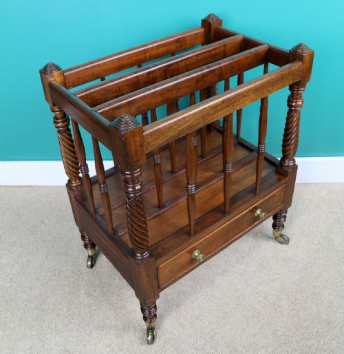 IRISH EARLY 19TH CENTURY REGENCY MAHOGANY CANTERBURY - ADDITIONAL PHOTO 9
