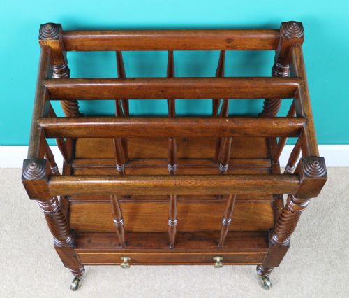 IRISH EARLY 19TH CENTURY REGENCY MAHOGANY CANTERBURY - ADDITIONAL PHOTO 11