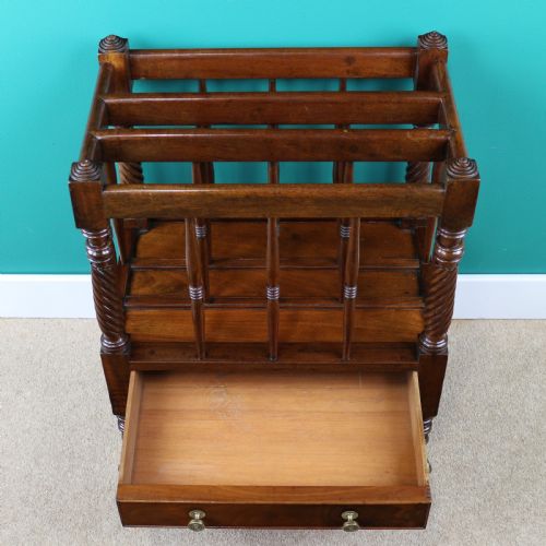 IRISH EARLY 19TH CENTURY REGENCY MAHOGANY CANTERBURY - ADDITIONAL PHOTO 15