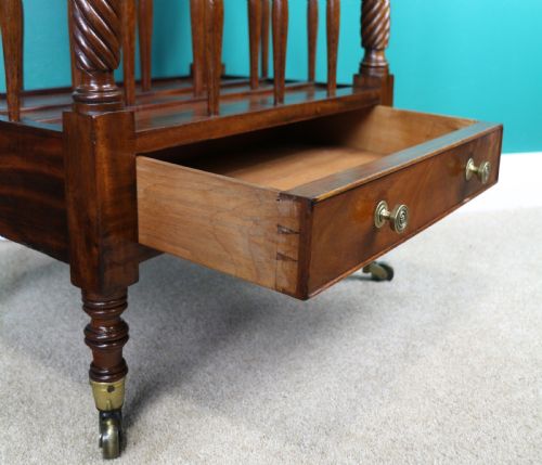 IRISH EARLY 19TH CENTURY REGENCY MAHOGANY CANTERBURY - ADDITIONAL PHOTO 16
