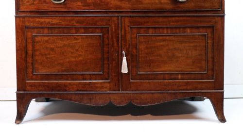 GEORGE III GILLOWS MAHOGANY SECRETAIRE BOOKCASE CABINET - ADDITIONAL PHOTO 11