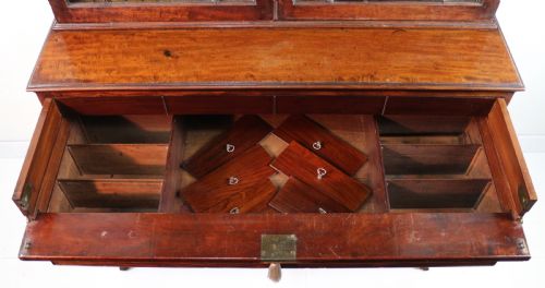 GEORGE III GILLOWS MAHOGANY SECRETAIRE BOOKCASE CABINET - ADDITIONAL PHOTO 21