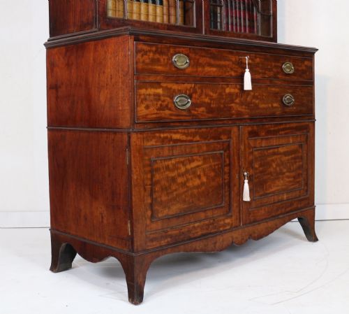 GEORGE III GILLOWS MAHOGANY SECRETAIRE BOOKCASE CABINET - ADDITIONAL PHOTO 24