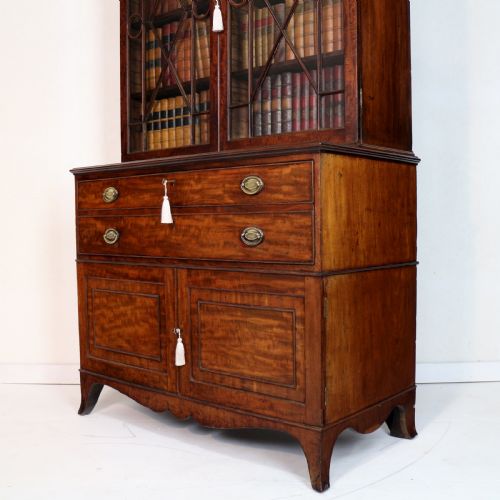 GEORGE III GILLOWS MAHOGANY SECRETAIRE BOOKCASE CABINET - ADDITIONAL PHOTO 26