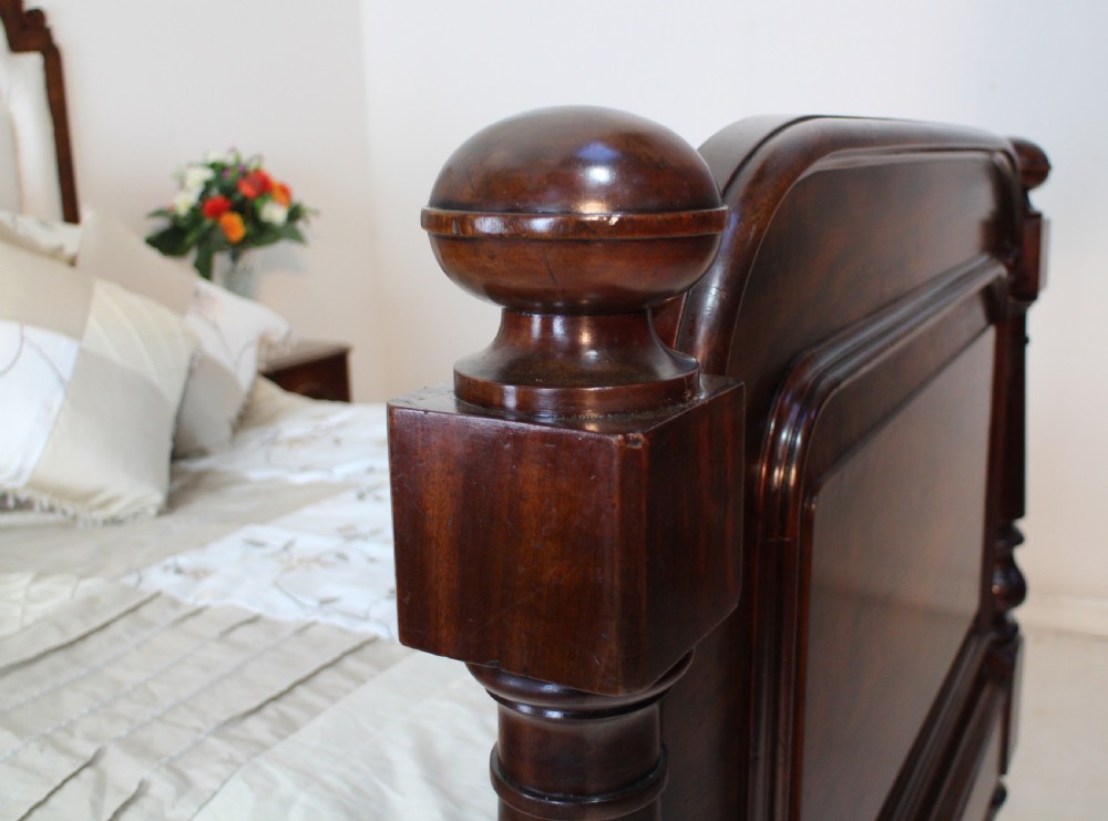 Scottish Victorian Mahogany Double Bed View V