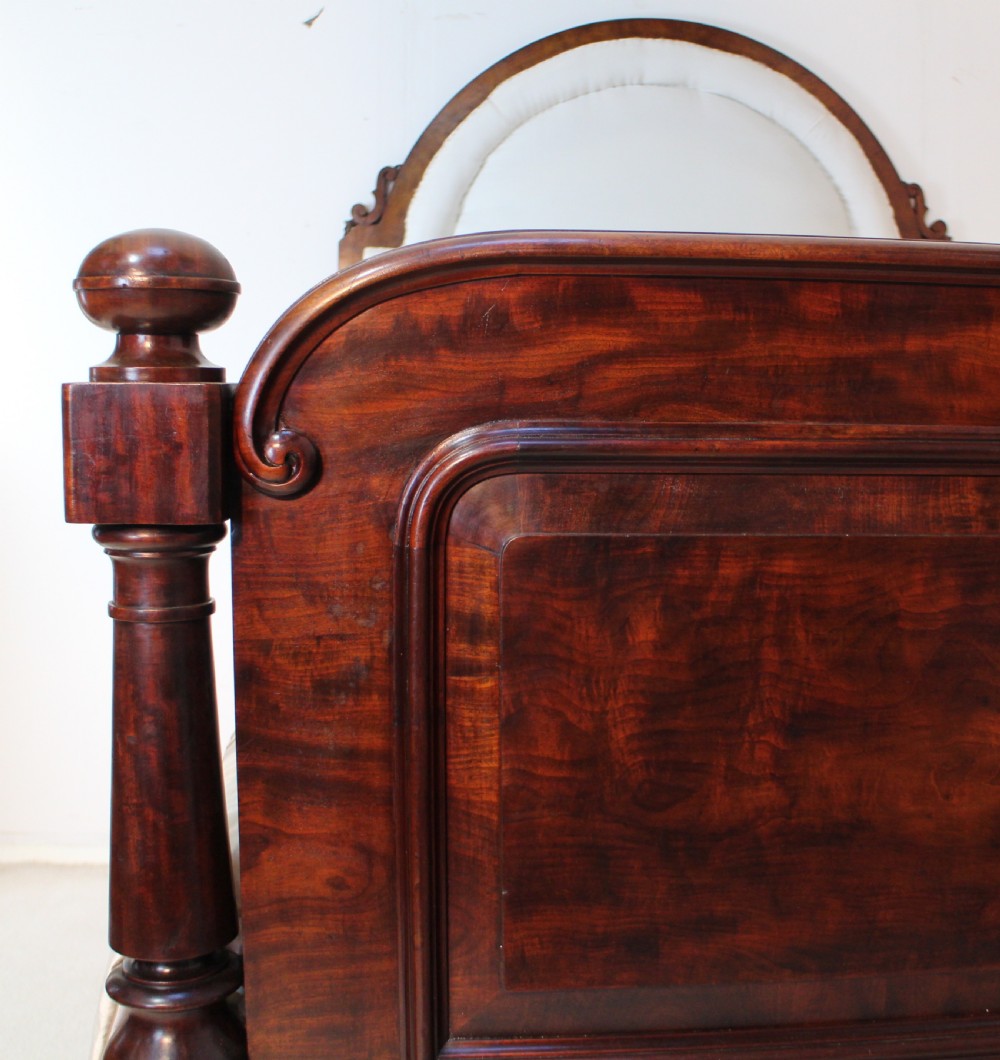 Scottish Victorian Mahogany Double Bed View VII
