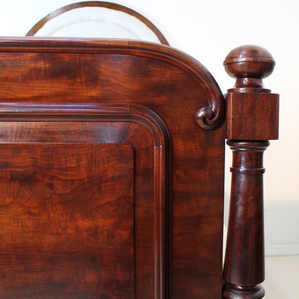 Scottish Victorian Mahogany Double Bed View VIII