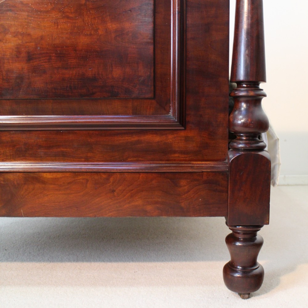Scottish Victorian Mahogany Double Bed View IX