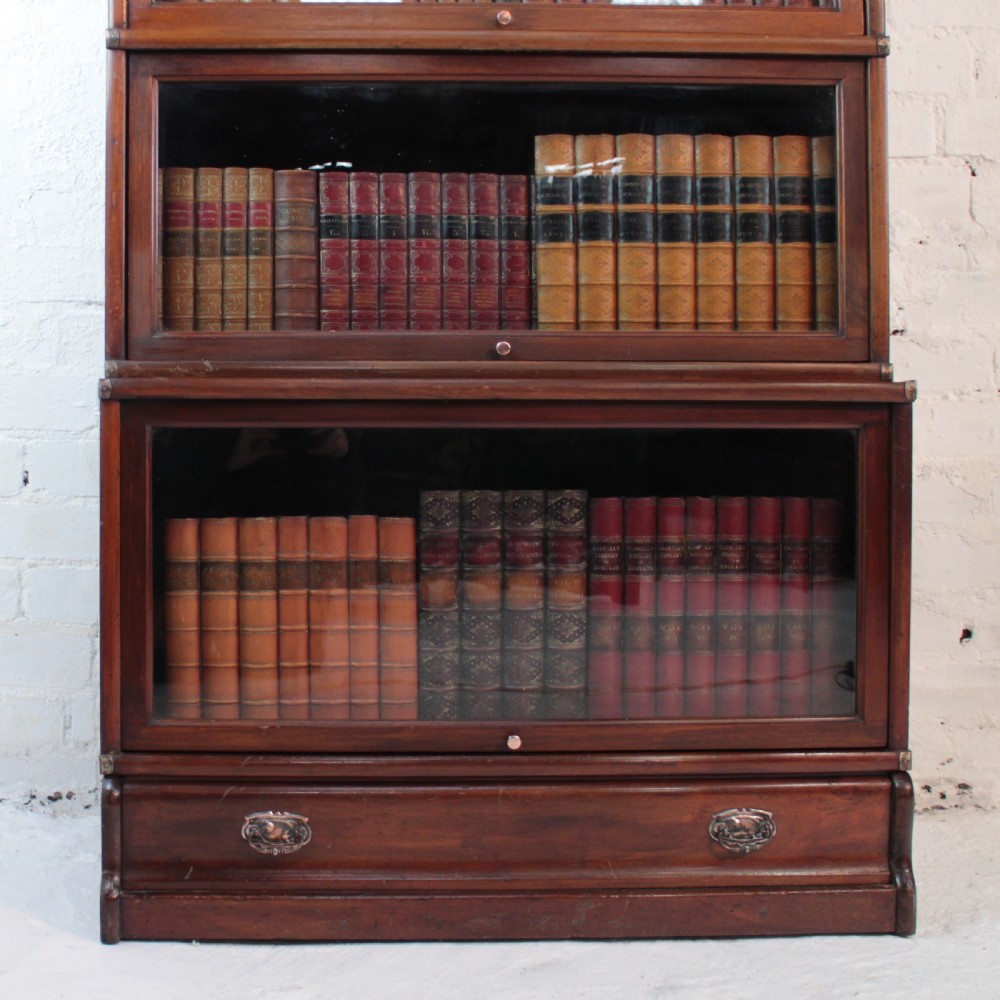 Globe Wernicke Mahogany Five Section Stacking Bookcase, c.1900 View IV