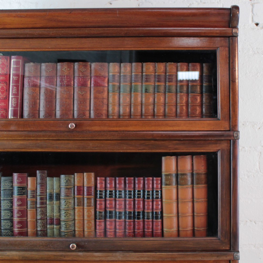 Globe Wernicke Mahogany Five Section Stacking Bookcase, c.1900 View VIII