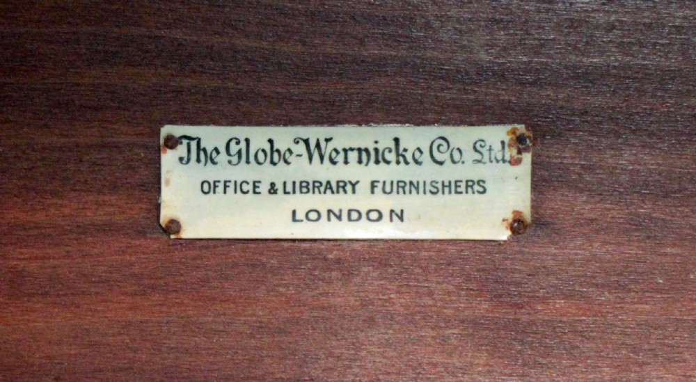 Globe Wernicke Mahogany Five Section Stacking Bookcase, c.1900 View XIX