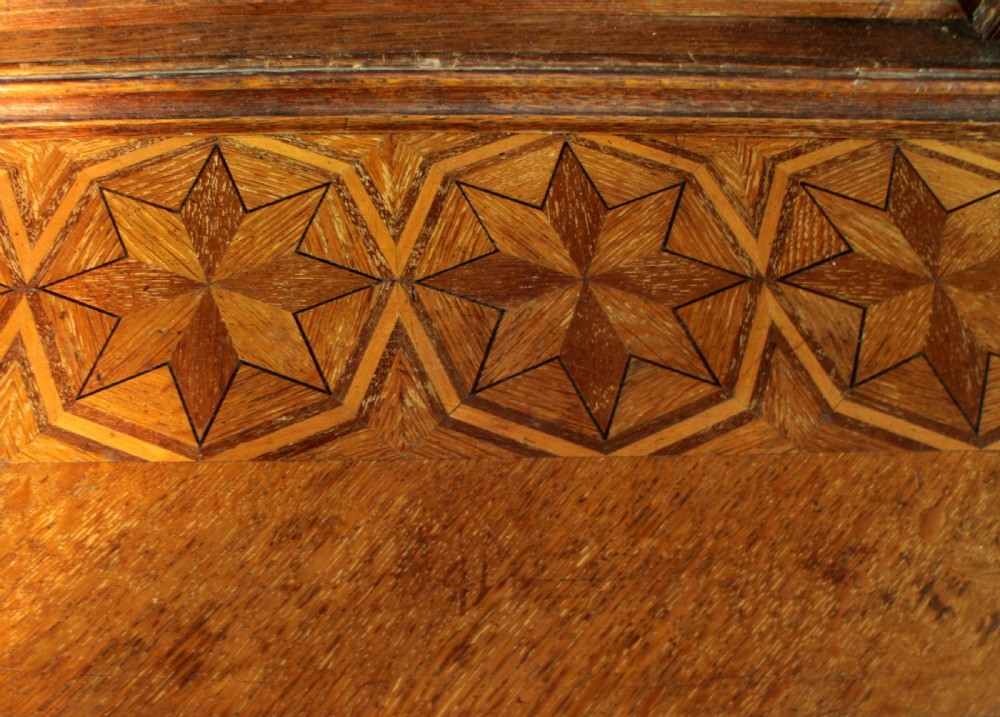 Victorian Ivy Carved Oak Library Bookcase View XII
