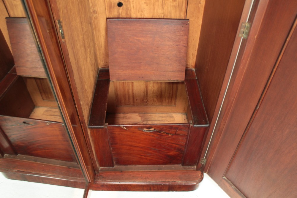 Victorian Mahogany Three Door Fitted Wardrobe View XXIII