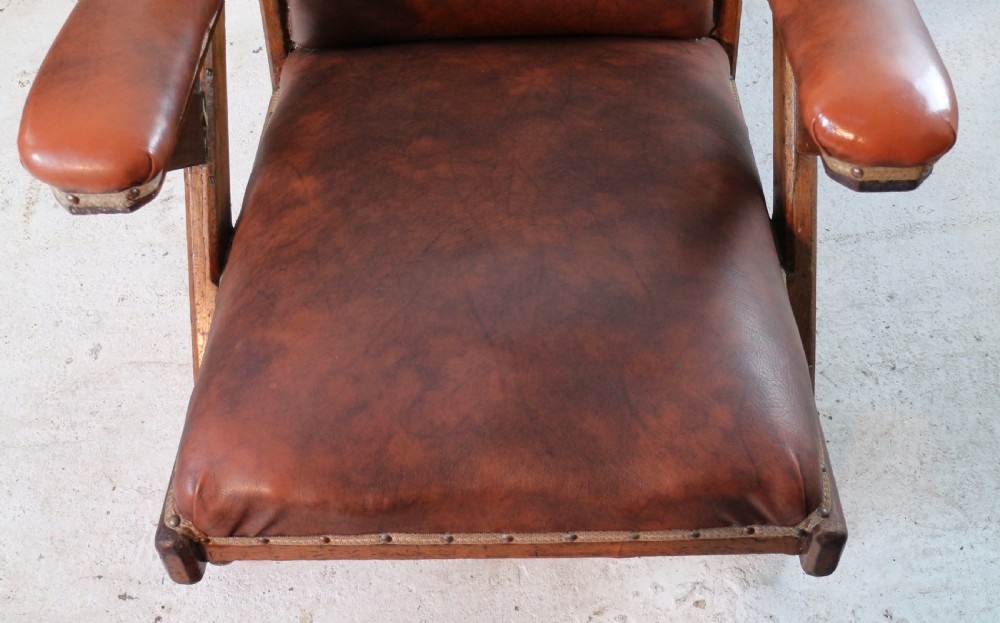 Arts & Crafts Oak 'Sleepy Hollow' Library Armchair View XI