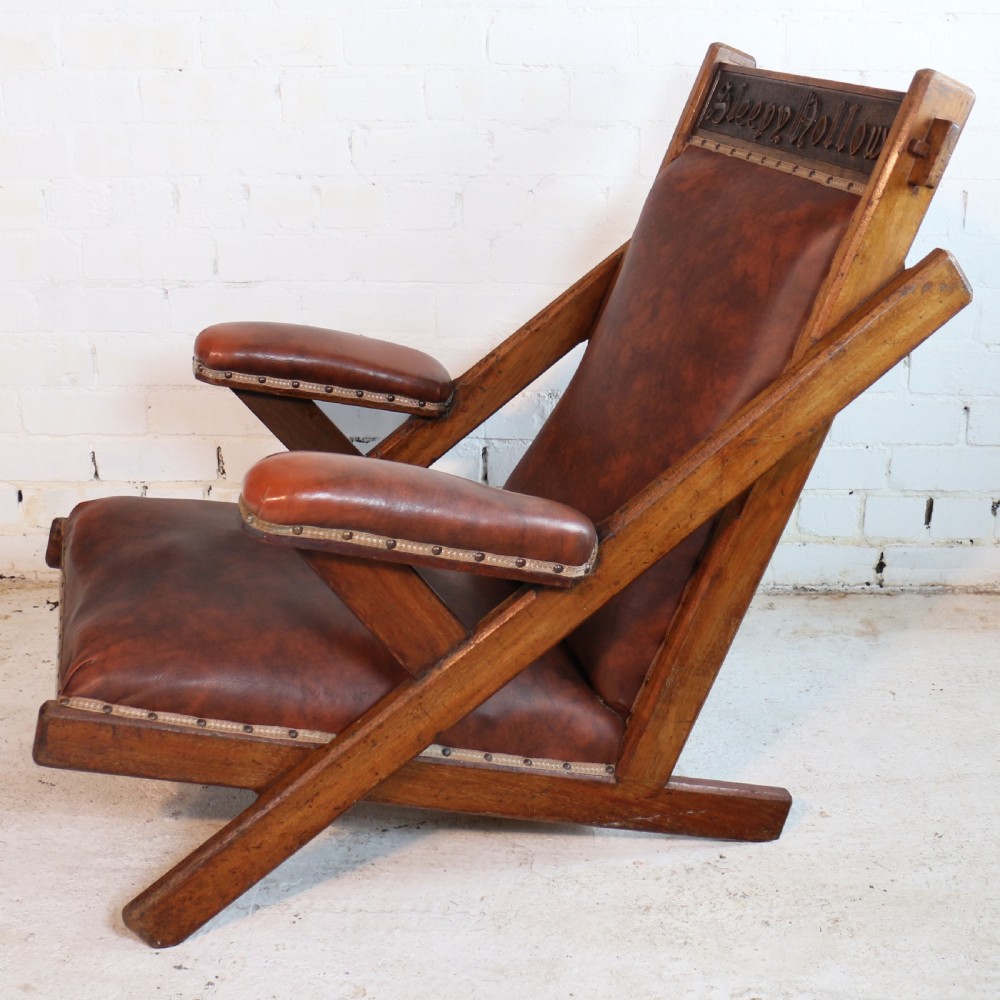Arts & Crafts Oak 'Sleepy Hollow' Library Armchair View XIII