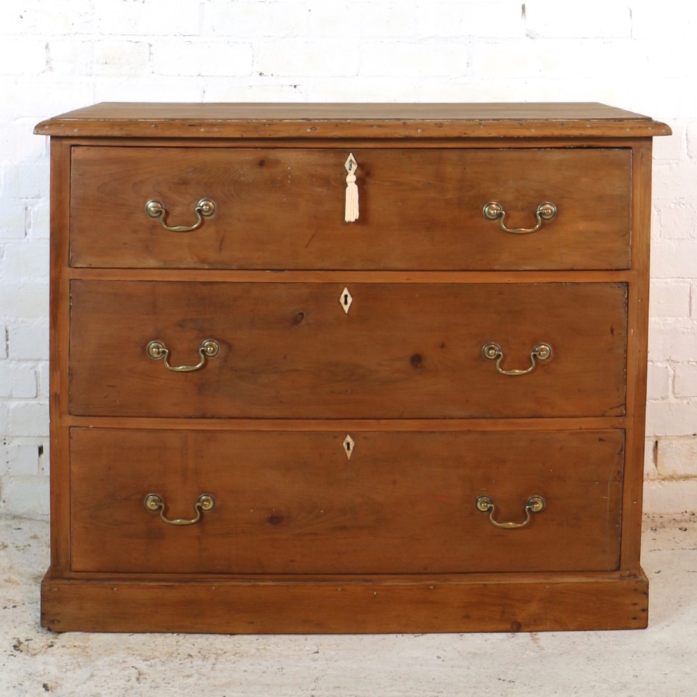 Early Victorian Antique Scottish Pine Estate Chest View II