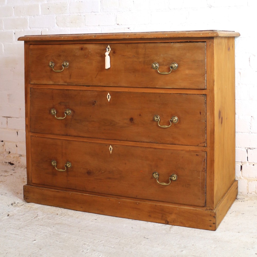 Early Victorian Antique Scottish Pine Estate Chest View IV