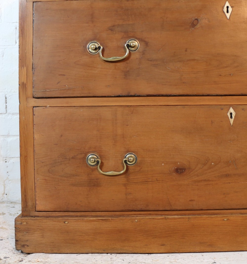 Early Victorian Antique Scottish Pine Estate Chest View VI