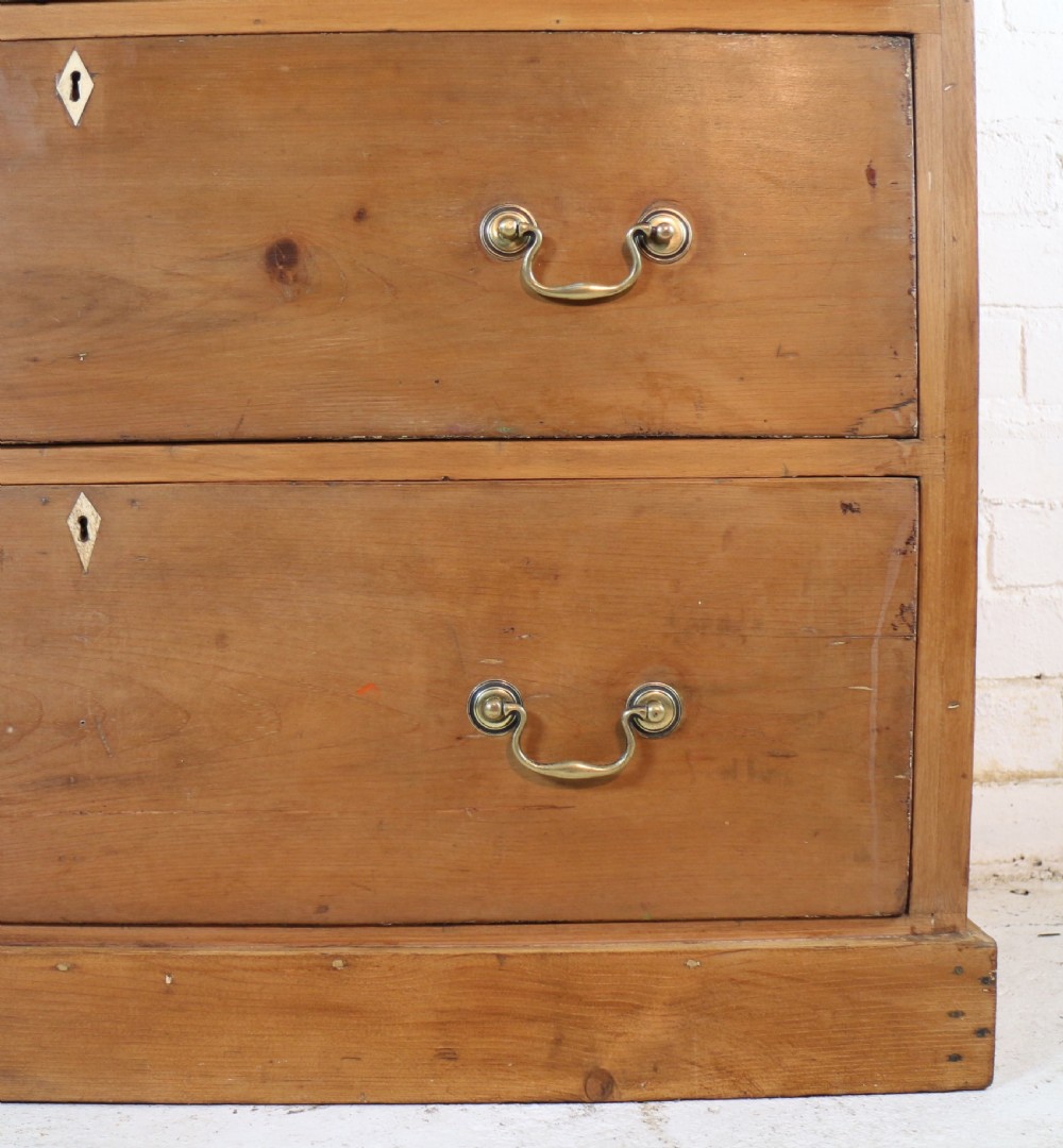 Early Victorian Antique Scottish Pine Estate Chest View VII