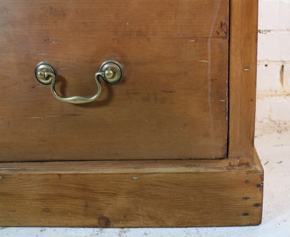 Early Victorian Antique Scottish Pine Estate Chest View IX