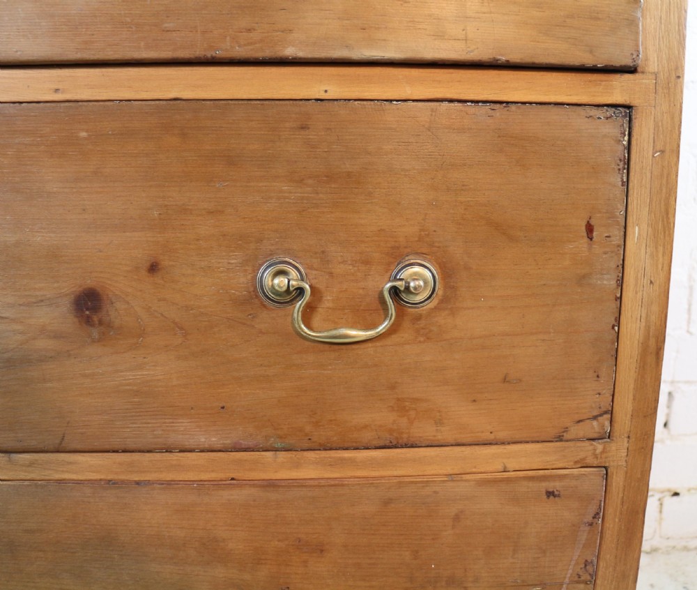 Early Victorian Antique Scottish Pine Estate Chest View X