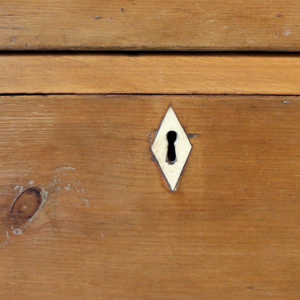 Early Victorian Antique Scottish Pine Estate Chest View XI