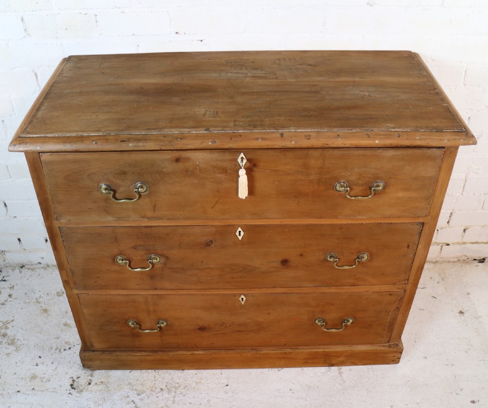 Early Victorian Antique Scottish Pine Estate Chest View XII