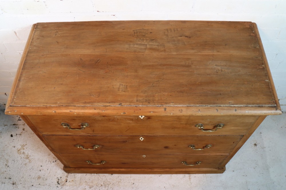 Early Victorian Antique Scottish Pine Estate Chest View XIII