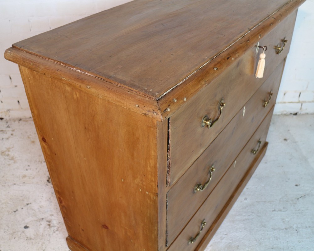 Early Victorian Antique Scottish Pine Estate Chest View XVII