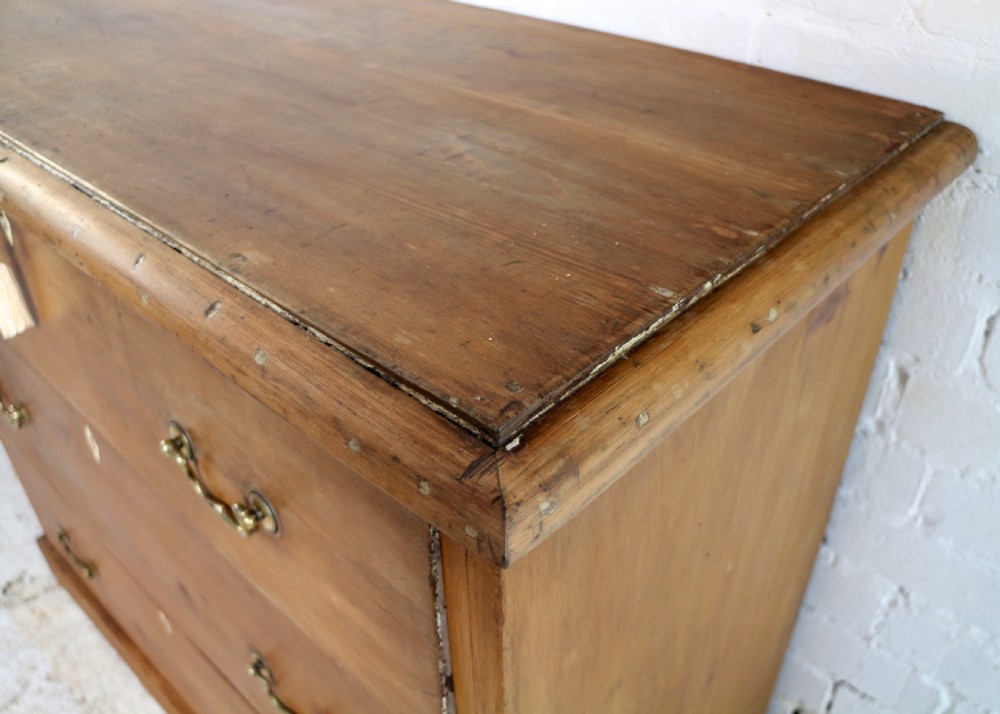 Early Victorian Antique Scottish Pine Estate Chest View XIX