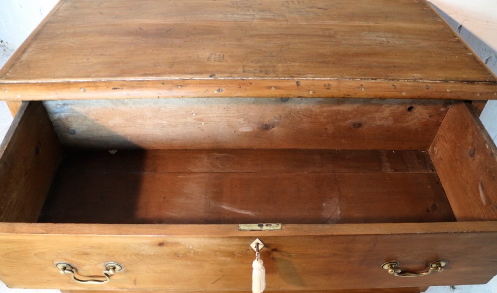 Early Victorian Antique Scottish Pine Estate Chest View XXIII