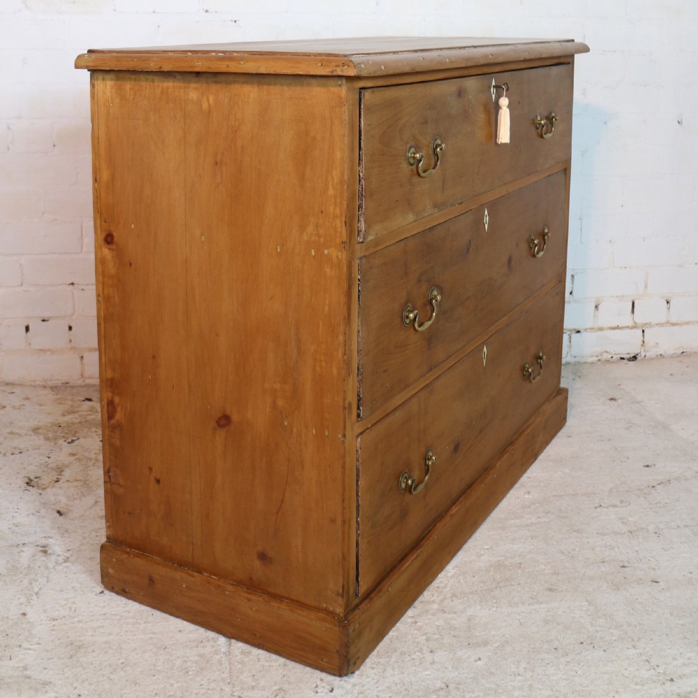 Early Victorian Antique Scottish Pine Estate Chest View XXIV