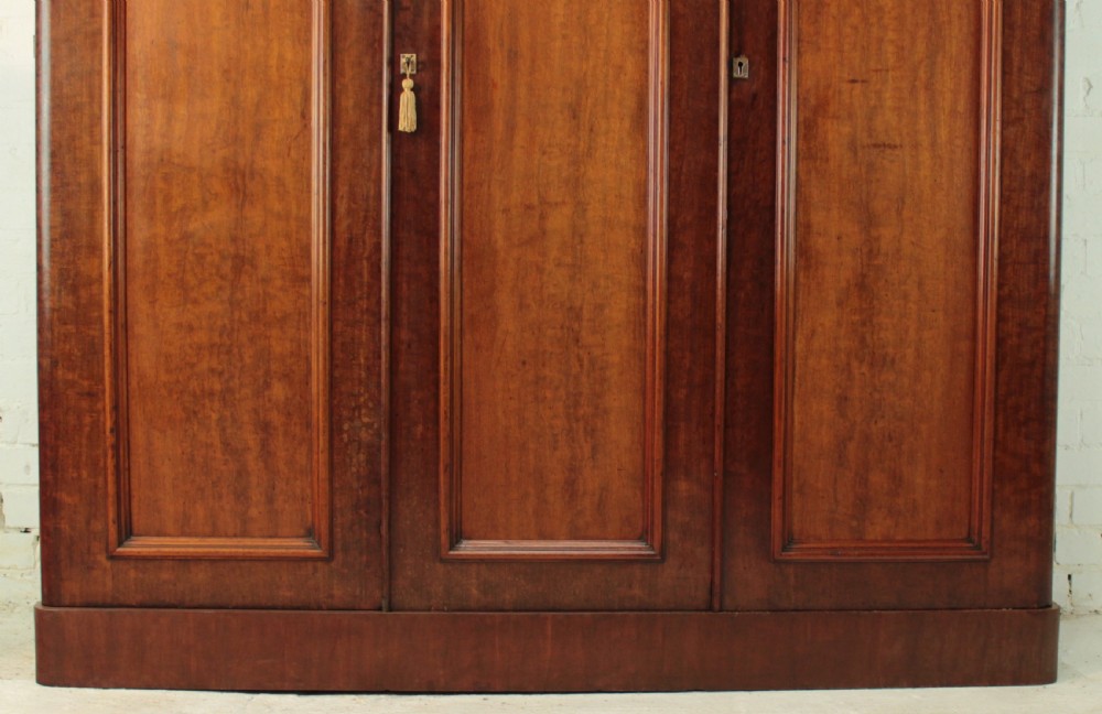 Victorian Mahogany Three Door Fitted Wardrobe, c.1870 View V