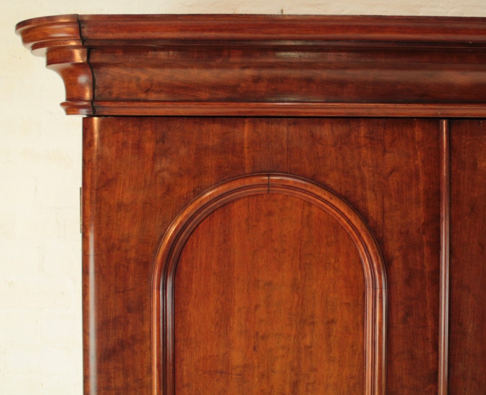 Victorian Mahogany Three Door Fitted Wardrobe, c.1870 View VI