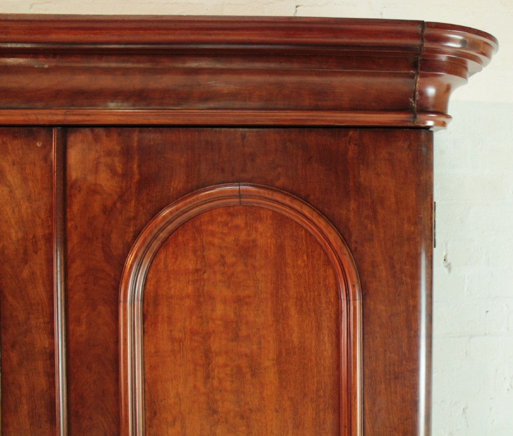 Victorian Mahogany Three Door Fitted Wardrobe, c.1870 View VIII