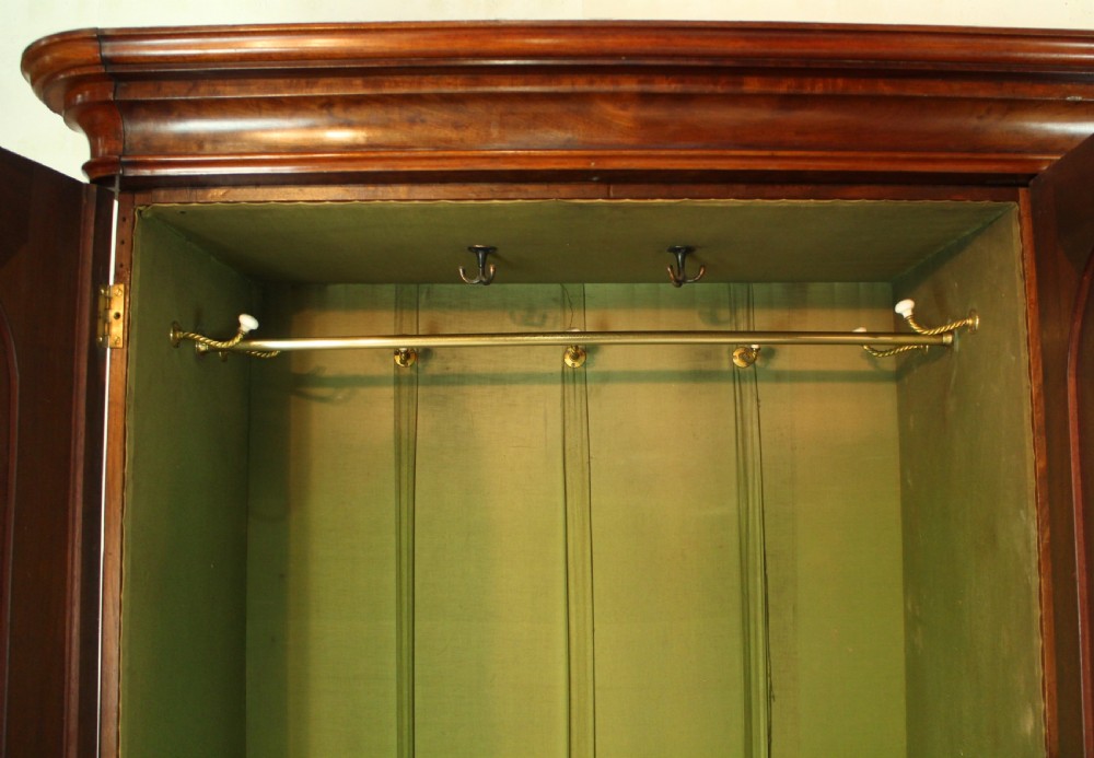 Victorian Mahogany Three Door Fitted Wardrobe, c.1870 View XV
