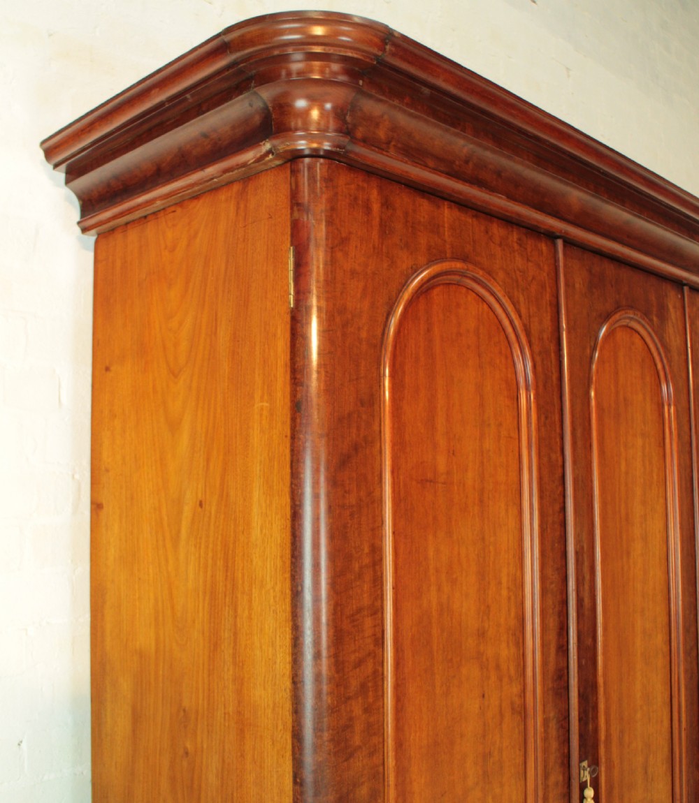 Victorian Mahogany Three Door Fitted Wardrobe, c.1870 View XX