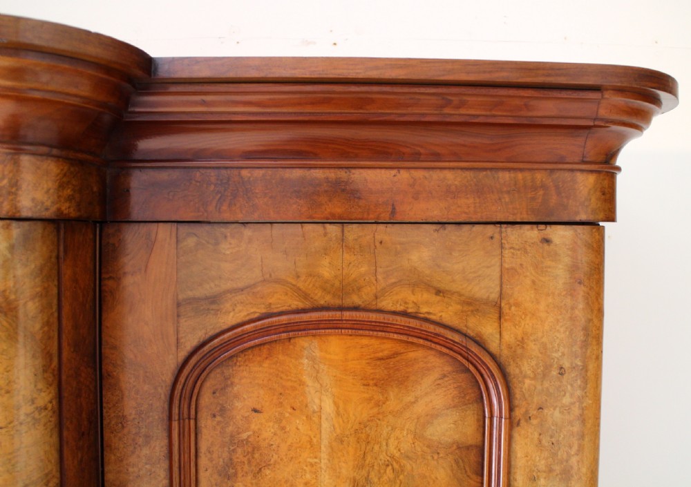 Victorian Walnut Breakfront Fitted Wardrobe View X