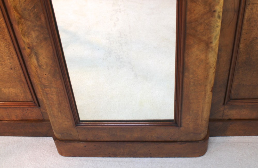 Victorian Walnut Breakfront Fitted Wardrobe View XVIII