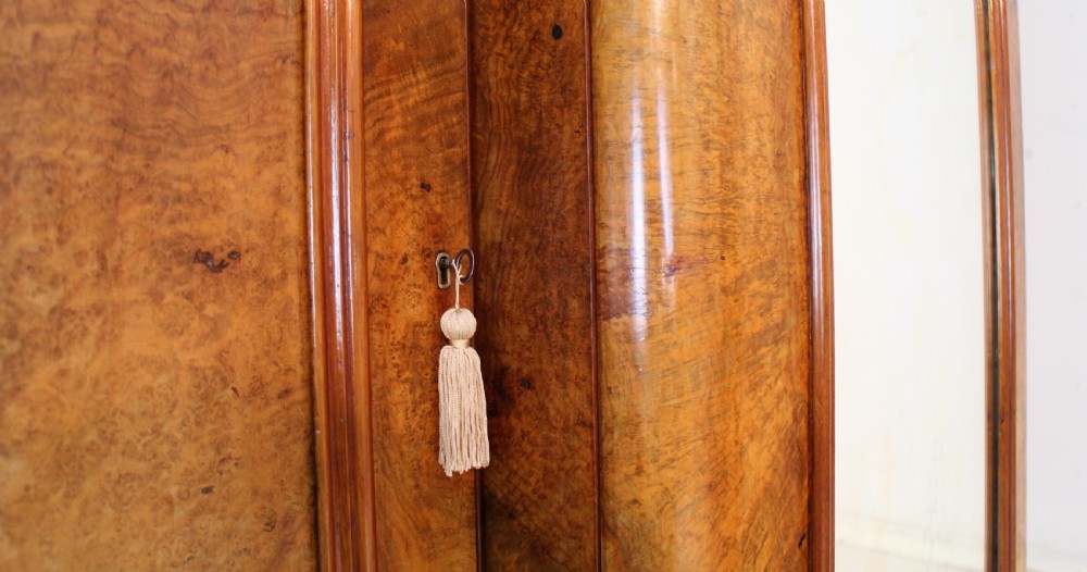 Victorian Walnut Breakfront Fitted Wardrobe View XIX