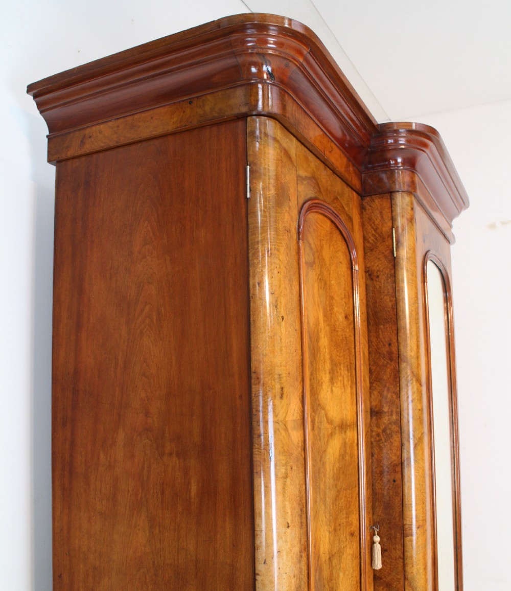 Victorian Walnut Breakfront Fitted Wardrobe View XXVIII