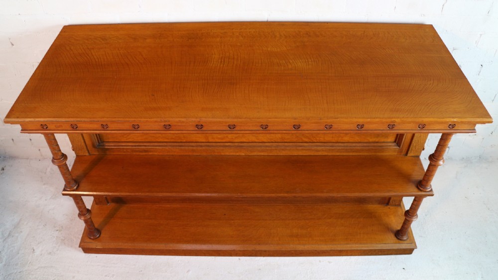 Victorian Oak Extending Dining Table & Leaf Holder,  12ft View XXIII