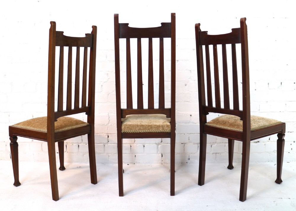 Set of Twelve Arts & Crafts Walnut Dining Chairs, Attributed to Shapland & Petter (12) View VII