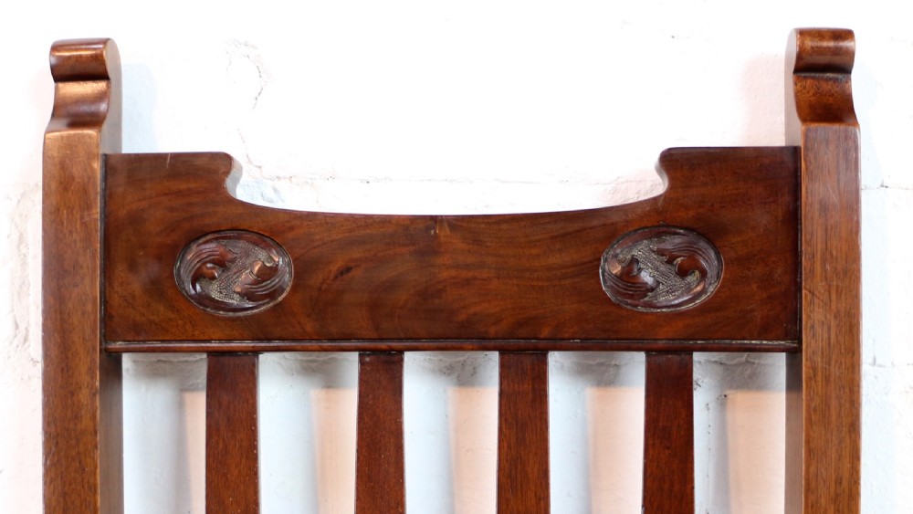 Set of Twelve Arts & Crafts Walnut Dining Chairs, Attributed to Shapland & Petter (12) View XXI