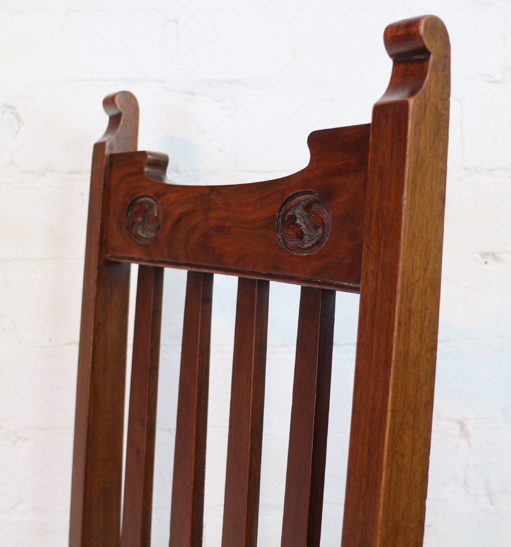 Set of Twelve Arts & Crafts Walnut Dining Chairs, Attributed to Shapland & Petter (12) View XXII