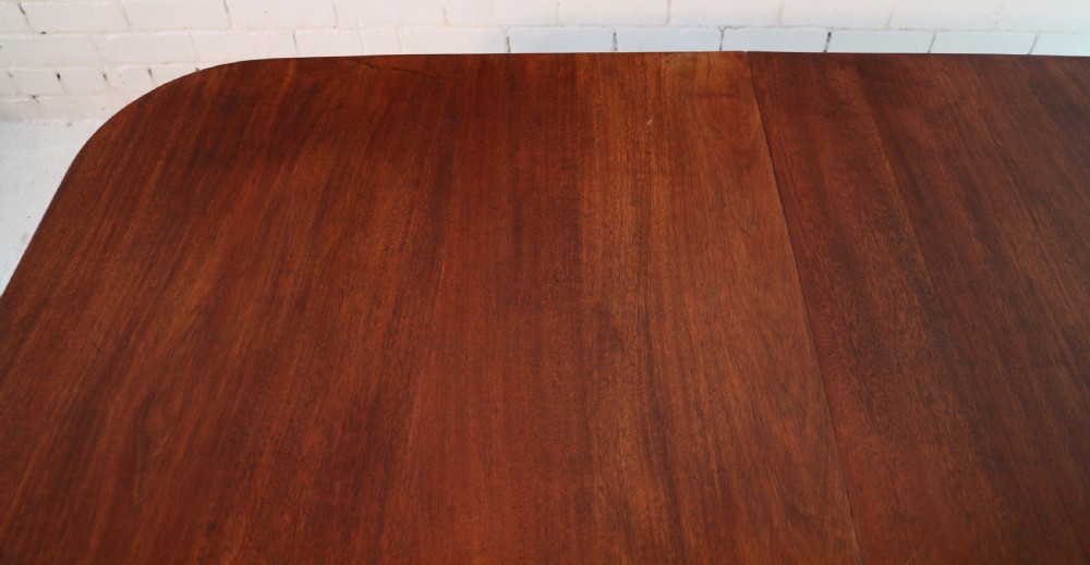 Regency Style Solid Mahogany Extending Twin Pillar Dining Table, c.1920 View XVIII