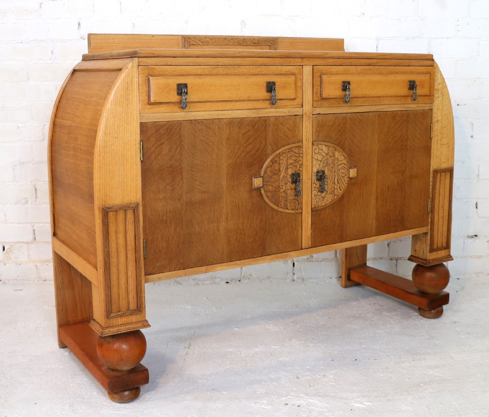 Art Deco Oak Dining Suite, c.1930 View XV