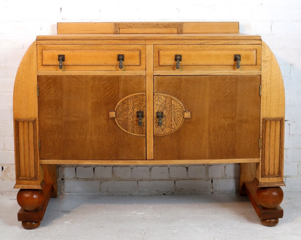 Art Deco Oak Dining Suite, c.1930 View XVI