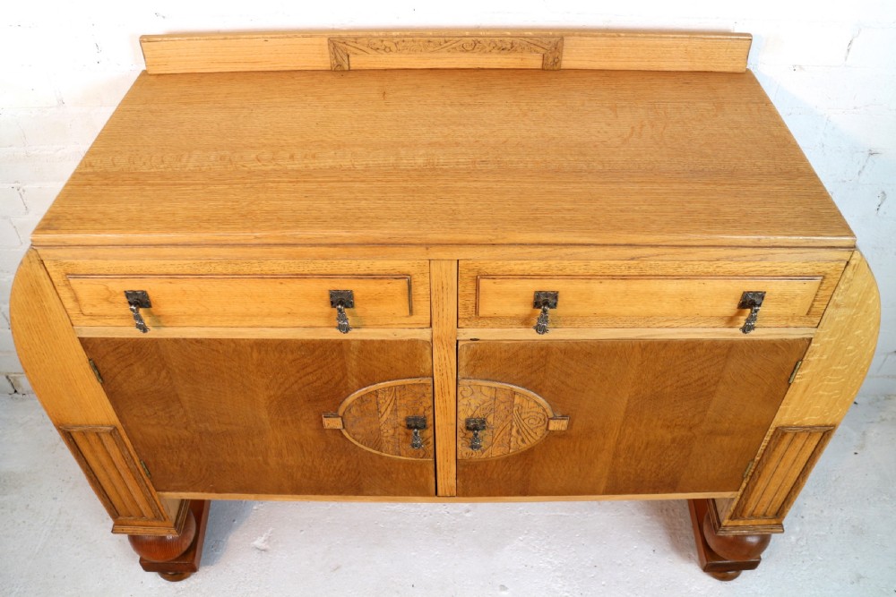 Art Deco Oak Dining Suite, c.1930 View XVII
